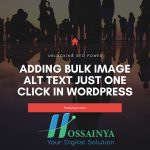 Adding Bulk Image Alt Text just One Click in WordPress
