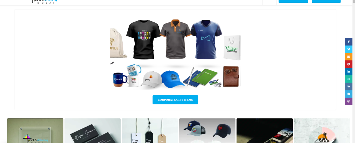 WordPress Website Design for Print and Delivery Dubai